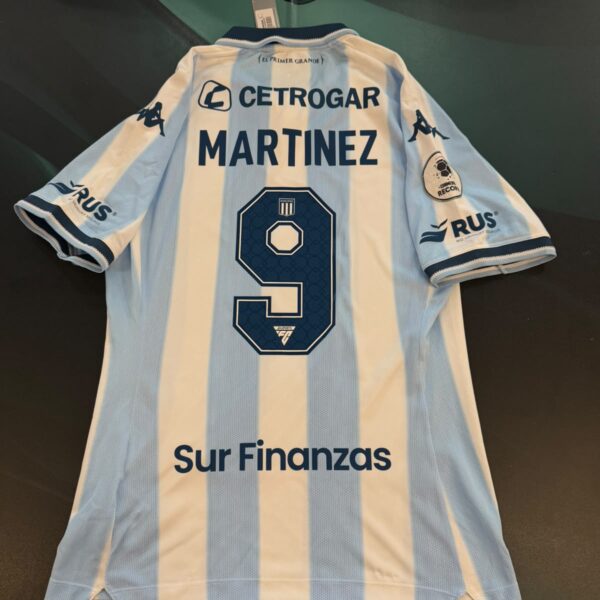 Camiseta de Racing Club final recopa vs Botafogo 9 Martínez talle L