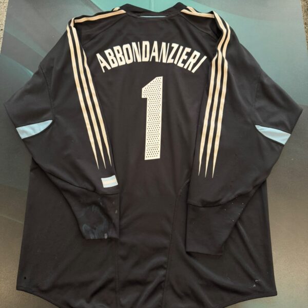 Buzo de arqueo de la selección Argentina 2004 1 Abbondanzieri talle XL