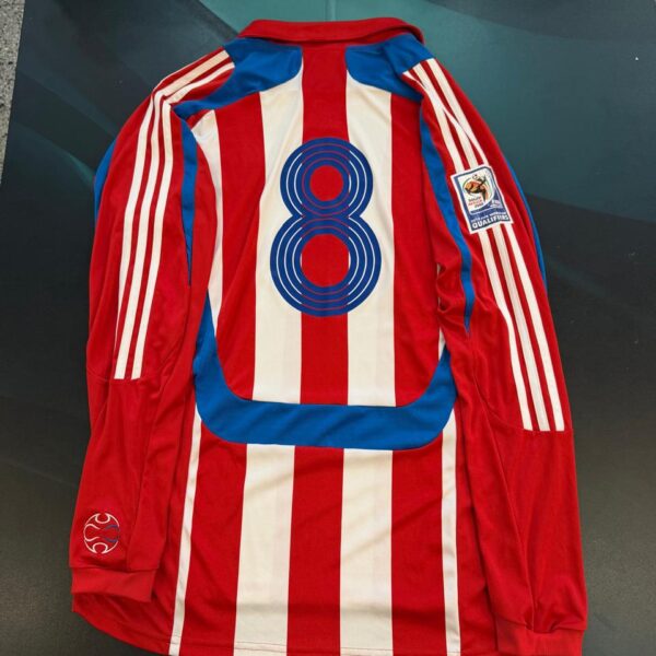 Camiseta mangas largas de la selección de Paraguay 2007 8 talle L