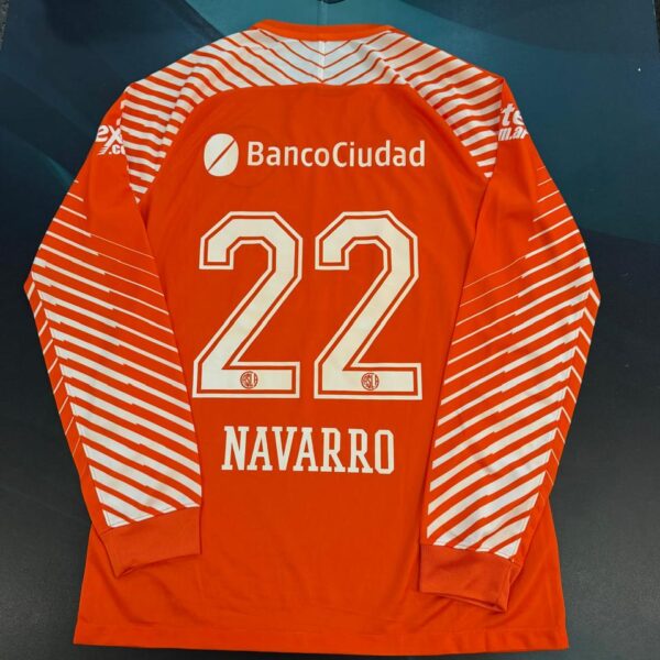 Buzo de arquero de San Lorenzo 2018 22 Navarro talle L