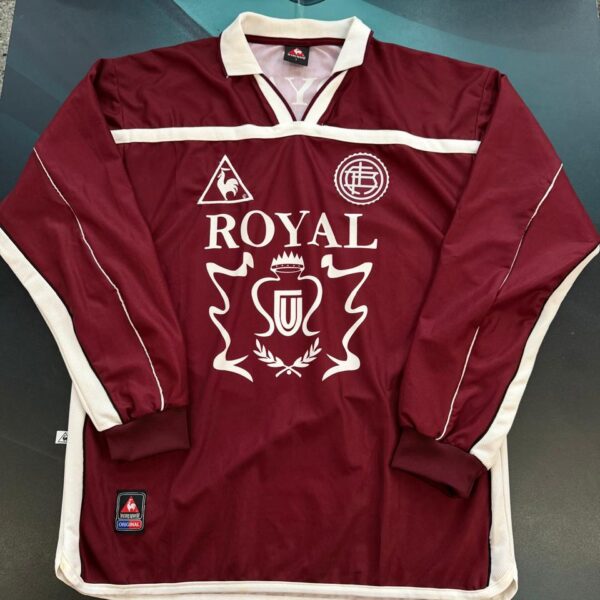 Camiseta mangas largas de Lanús año 2001 10 Nro pintura talle 4