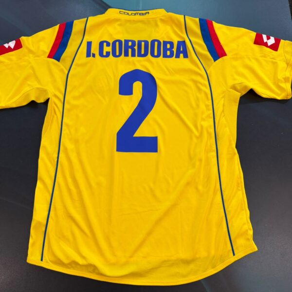 Camiseta titular Colombia original de época Lotto 2 Cordoba talle M