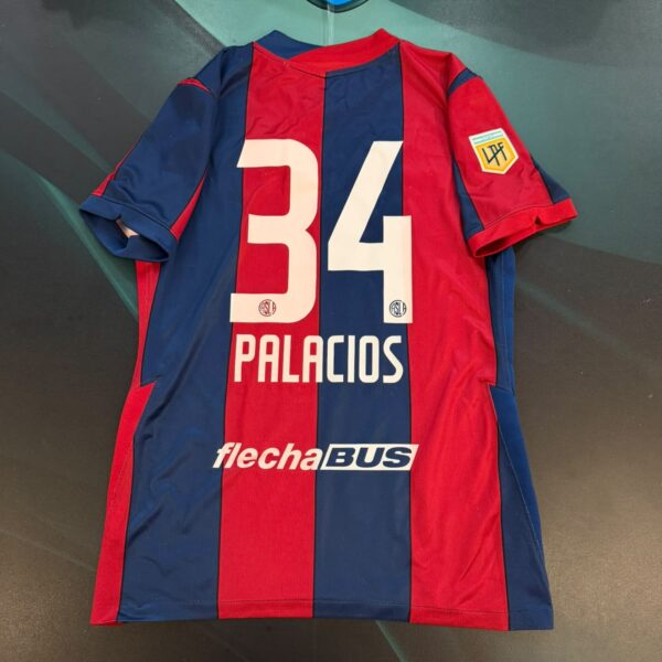 Camiseta de San Lorenzo versión jugador 34 Palacios talle M