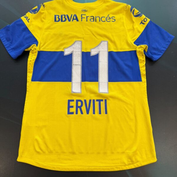 Camiseta alternativa Boca Juniors 2011 versión de juego 11 Erviti talle L