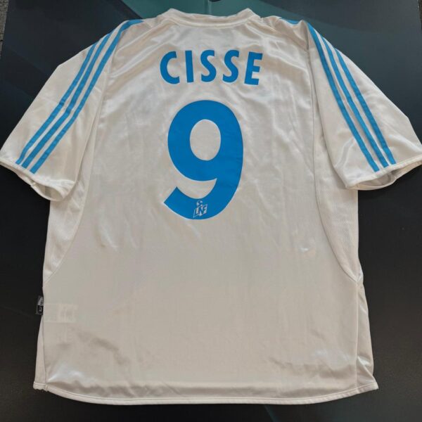 Camiseta del Olympique de Marsella 2002 2003 9 Cisse talle XL