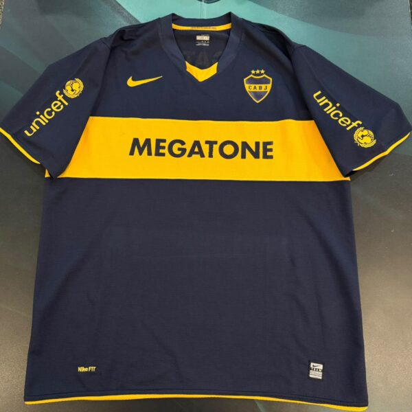 Camiseta de Boca Juniors 2008 10 Román versión jugador talle XL