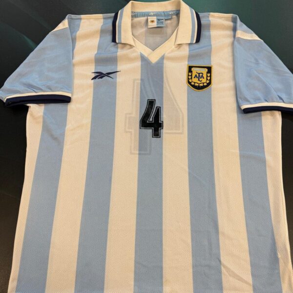 Camiseta de la selección argentina año 1999 tela calada talle L impecable 4 Richetti