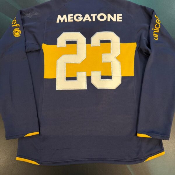 Camiseta titular Boca Juniors manga larga usada por Datolo talle L 23