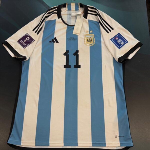 Camiseta de la selección Argentina final mundial Qatar 2022 11 Di Maria talle XL