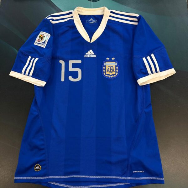 Camiseta alternativa de la selección Argentina mundial 2010 15 Otamendi talle L