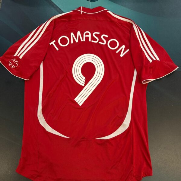 Camiseta de la selección de Dinamarca 2006 9 Tomasson talle L