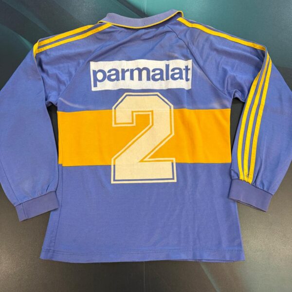 Camiseta titular Boca Juniors 1992 manga larga talle 2 2 estampado de época