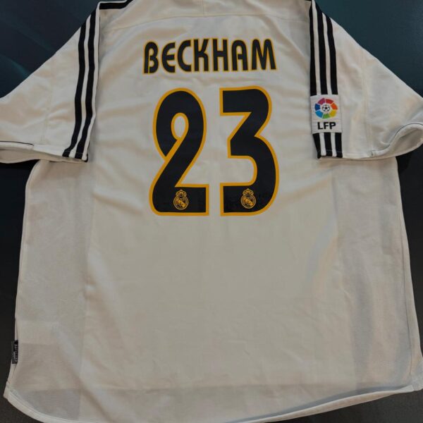 Camiseta del real madrid original de época 2004 beckham talle XL