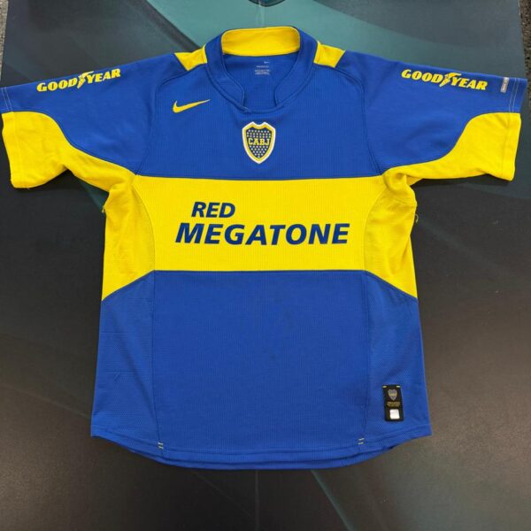 Camiseta de Boca Juniors versión jugador año 2005 10 el pocho Insua talle M