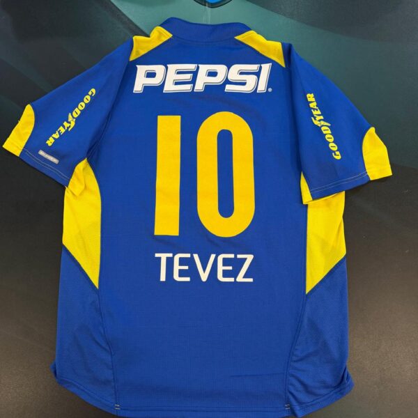 Camiseta de Boca Juniors versión jugador año 2004 10 Tévez talle L