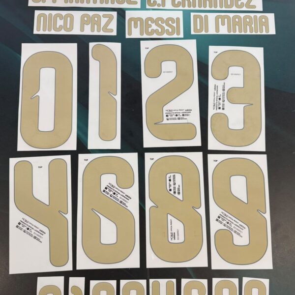 Set name numeros de seleccion argentina 2026/2027 despedida messi 100% originales (precio por set completo, detallar en nota de pedido jugador)
