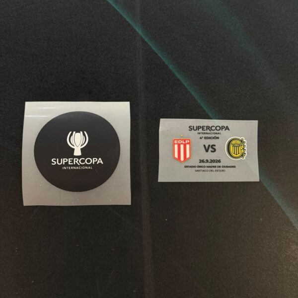 Set parches final supercopa estudiantes VS rosario central 2026