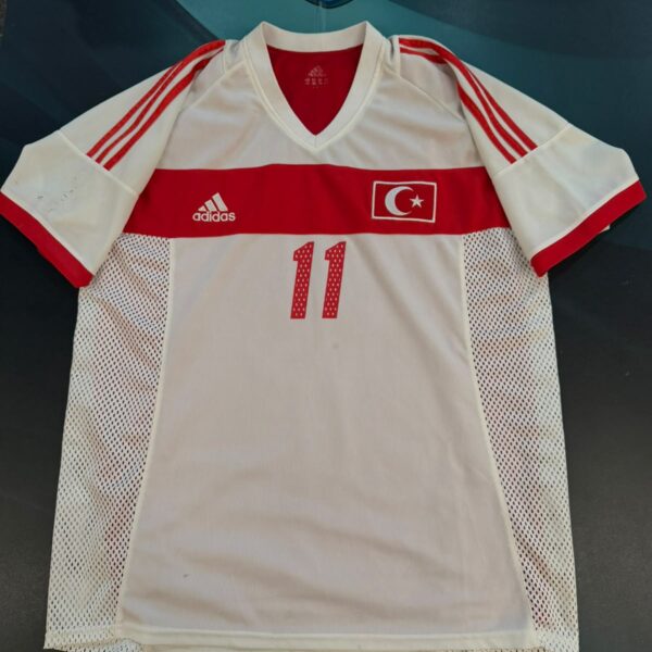 Camiseta doble tela de la selección de Turquía 2002 talle XL