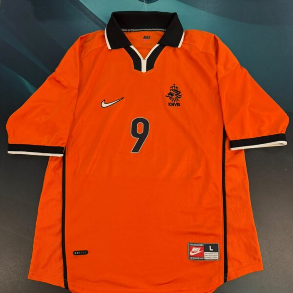 Camiseta de la selección de Holanda 1998 9 Kluivert talle L