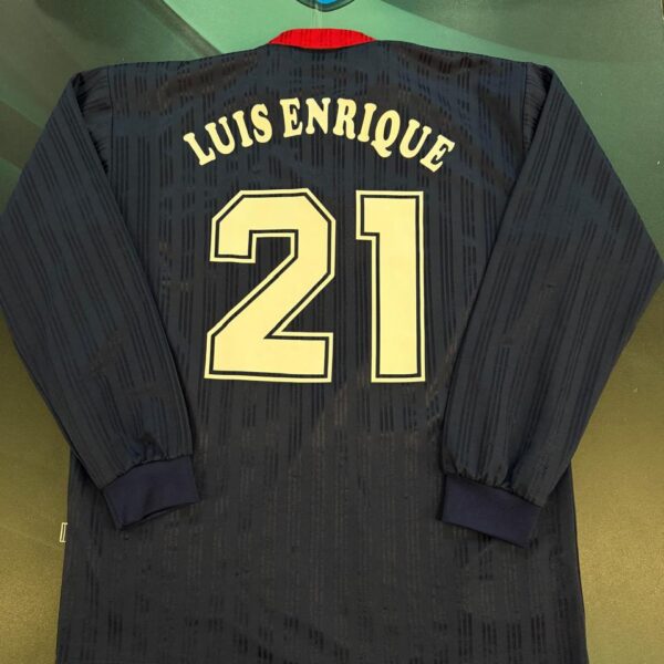 Camiseta alternativa mangas largas de la selección de España 1996 21 Luis Enrique talle 4