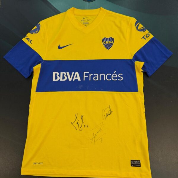 Camiseta alternativa de Boca Juniors versión jugador 2011/12 10 Roman talle M
