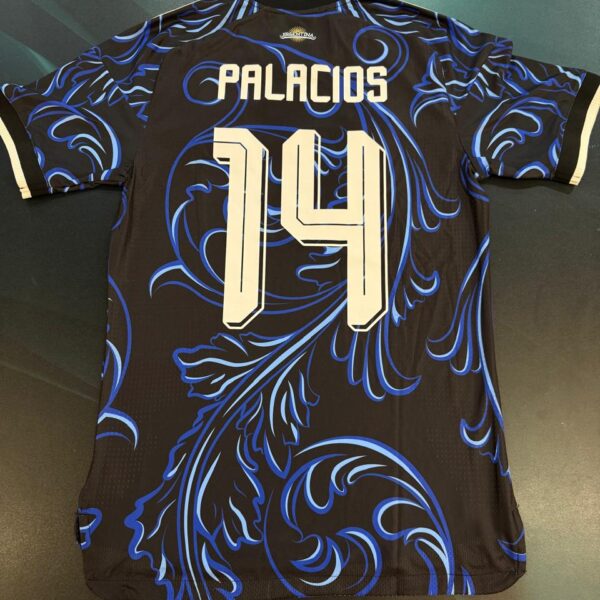 Camiseta suplente Selección Argentina versión de juego talle S 14 Palacios