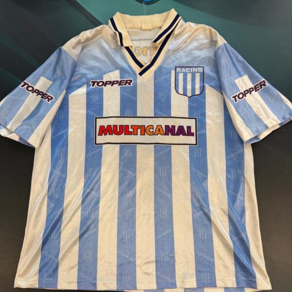 ⭐️MATCHWORN⭐️  Camiseta de Racing club 1995/97 4 Mauro Navas talle L