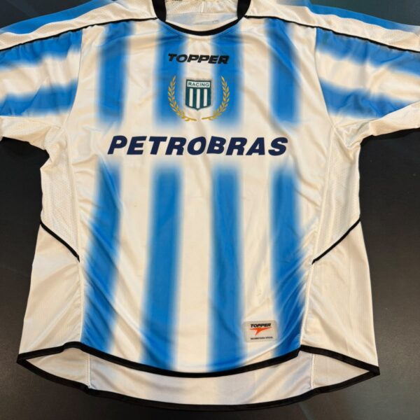 Camiseta titular Racing Club 2005 talle XL 14 usada x Simeone