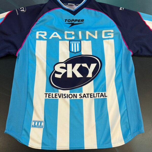 Camiseta titular Racing Club 2001 talle L 16 usada x Bedoya